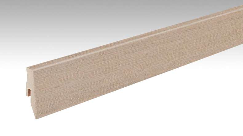 MEISTER Sockelleisten Fußleisten Eiche cremeweiß 1267 - 2380 x 60 x 20 mm (200049-2380-01267 - 1030231267)