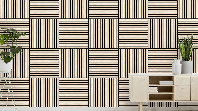 planeo Akustikpaneel - MixWall Timber Solid Althea Oak 52 x 52 cm | Echtholzfurnier MDF (PLMW-10311C)