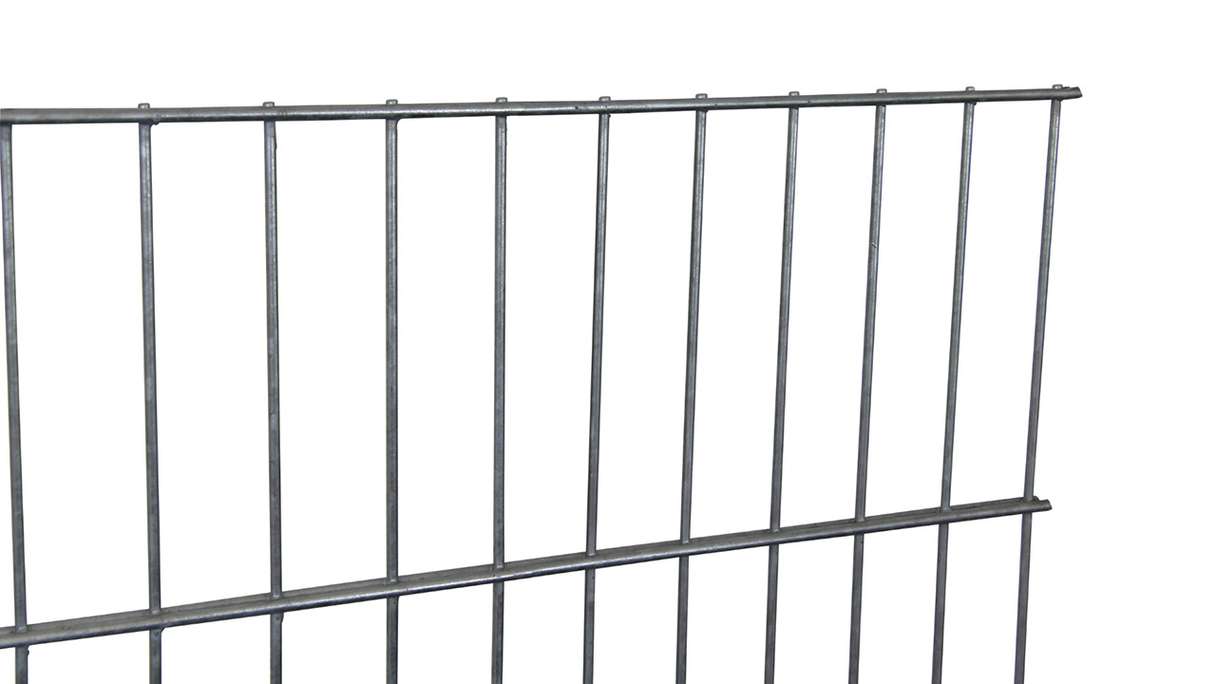 Doppelstabmattenzaun leicht 6/5/6 Feuerverzinkt - 630 x 2510 mm