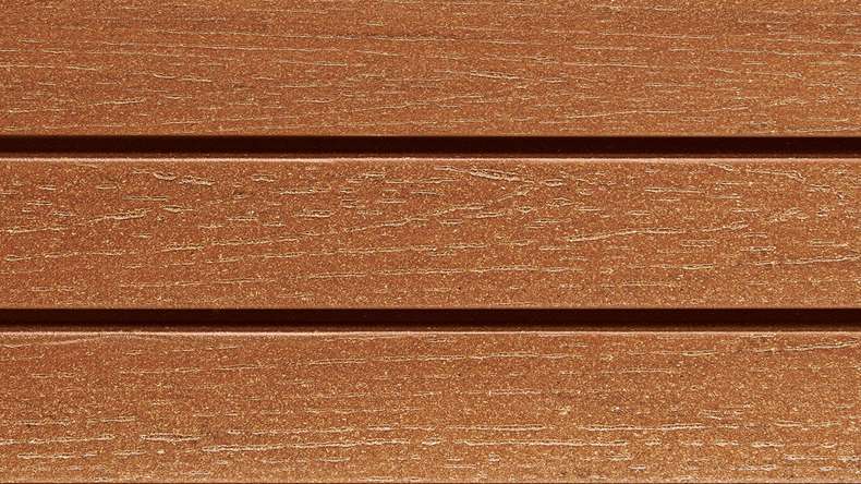 planeo Fassado - WPC Rhombusleiste Fassadenverkleidung Bernsteinbraun Small 6 m