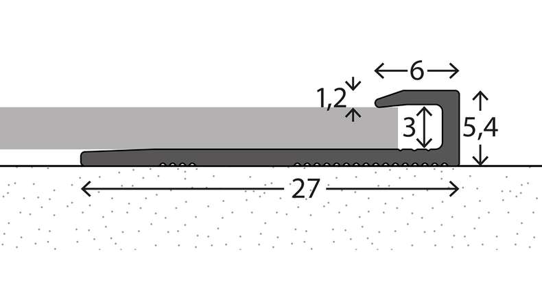 planeo Abschlussprofil 112 - 270 cm