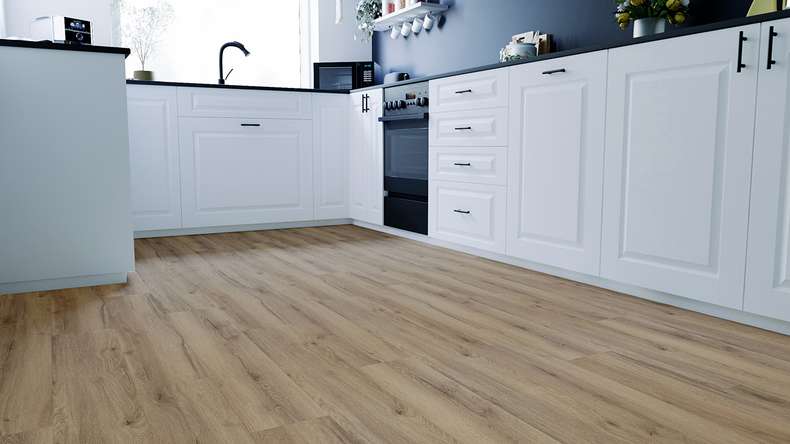 planeo Designboden zum Kleben - Eco Home&Health Rustic Oak Grey | Synchronprägung (LO-ED-04)