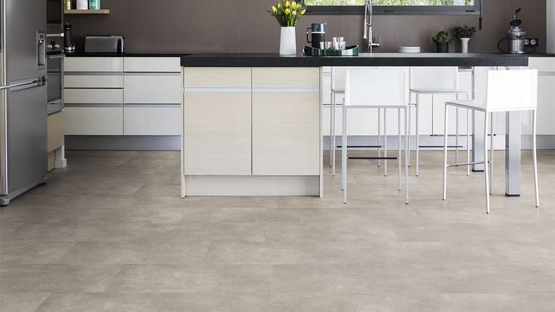 Gerflor Klick Vinyl - Senso Premium Rigid Acoustic Pepper taupe | Trittschalldämmung integr. (39480889)