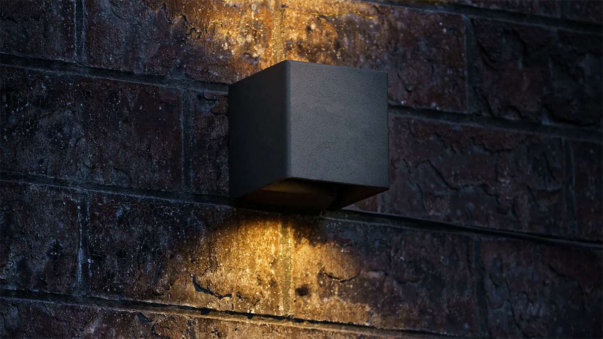 planeo Gartenbeleuchtung - LED-Wandleuchte Ixion Small 230V - 6W 724 Lumen