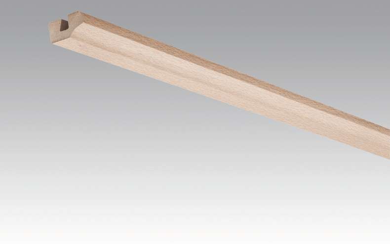 MEISTER Sockelleisten Deckenabschlussleisten Buche pure 4094 - 2380 x 38 x 19 mm (200031-2380-04094 - 2601234094)