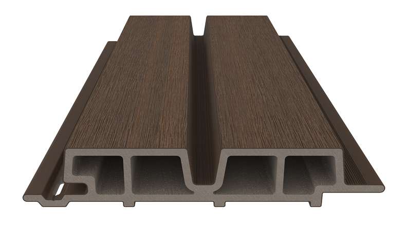 planeo LINEA Wide - WPC CoEx Fassadenverkleidung Ipe Braun 2900 x 181 mm