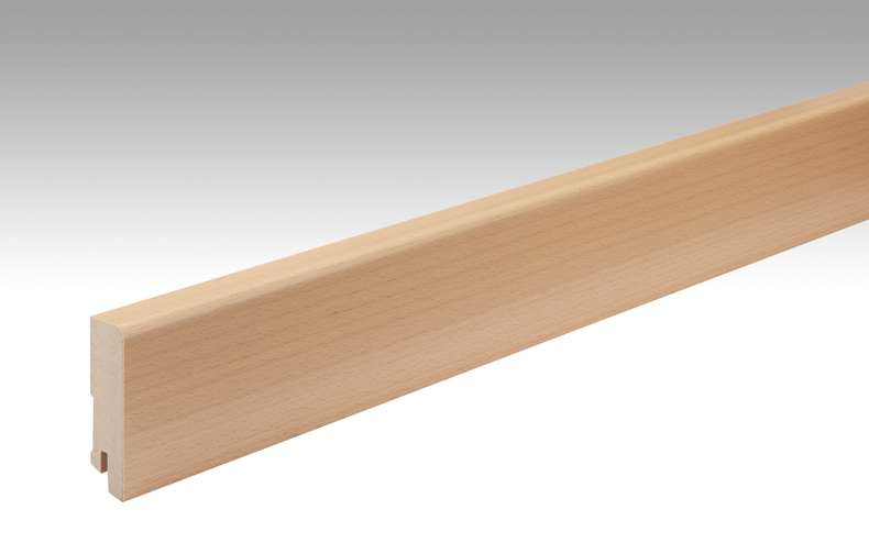 MEISTER Sockelleisten Fußleisten Buche 019 - 2380 x 60 x 16 mm (200052-2380-00019 - 103223019)