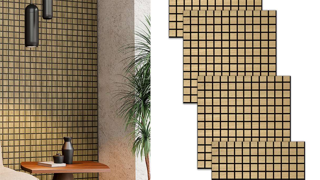 Skaben Akustikpaneele SilentWall Cube - Eiche Hellbraun - 61 x 61 cm