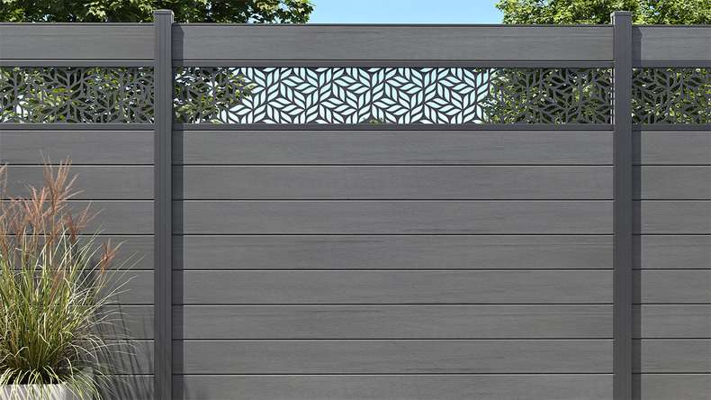 planeo Gardence - Designeinsatz Leafs 179,5x25,5x0,15 cm