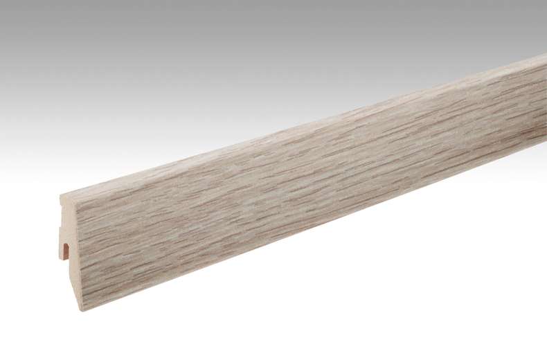 MEISTER Sockelleisten Fußleisten Eiche cappuccino 6263 - 2380 x 60 x 20 mm (200005-2380-06263 - 6938236263)