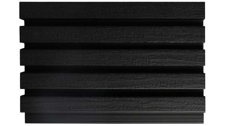planeo LINEA Slim - WPC CoEx Fassadenverkleidung Schwarz 2900 x 215 mm