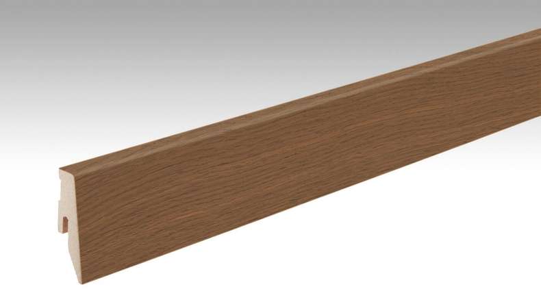 MEISTER Sockelleisten Fußleisten Eiche braun 1235 - 2380 x 60 x 20 mm (200049-2380-01235 - 1030231235)