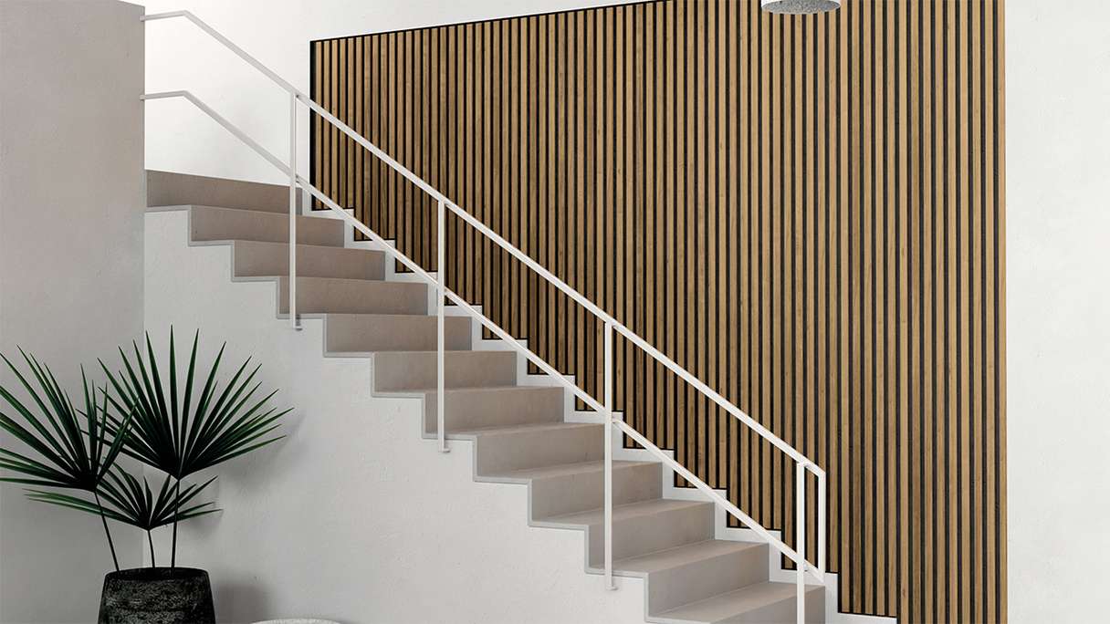 Skaben Akustikpaneele SilentWall Pro - Eiche Rustikal - 250 x 60 cm