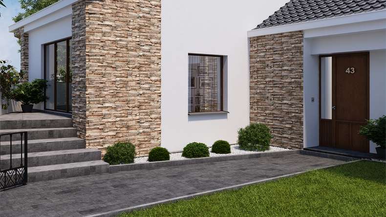 planeo StoneWall Solid Steinriemchen - Bernstein