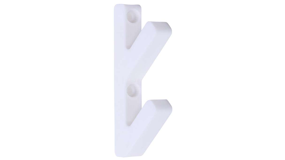 planeo 3D Haken - Weiß 2 Stk