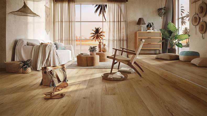 MEISTER Designboden Dryback-Vinyl DD 155 - 20081 Sunset lounge Natural Wood-Struktur (400048-1226186-20081)