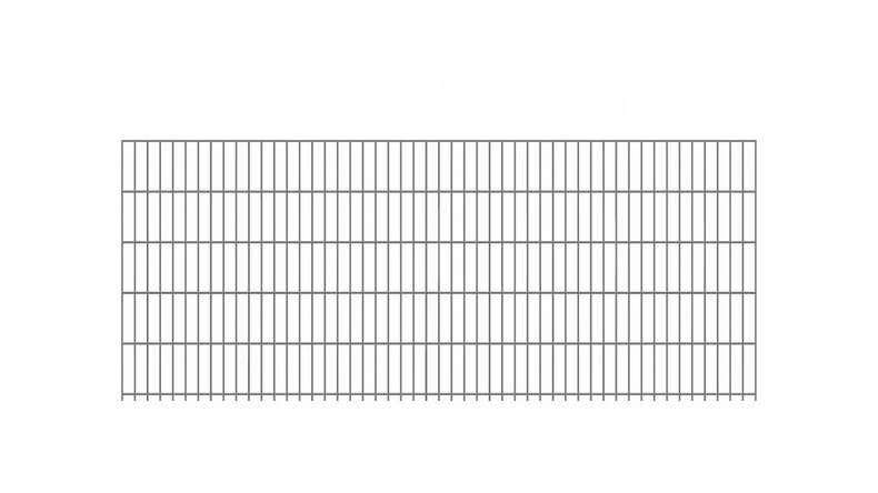 Doppelstabmattenzaun schwer 8/6/8 Feuerverzinkt - 1030 x 2510 mm