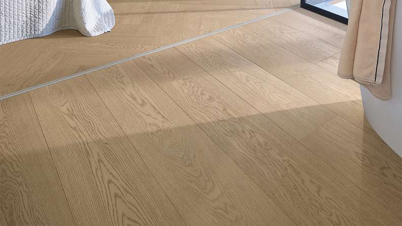 MEISTER Lindura-Holzboden HD 400 - 20224 Eiche natur sandgrau ultramattlackiert 2200 x 270 x 11 mm (500214-2200270-20224)