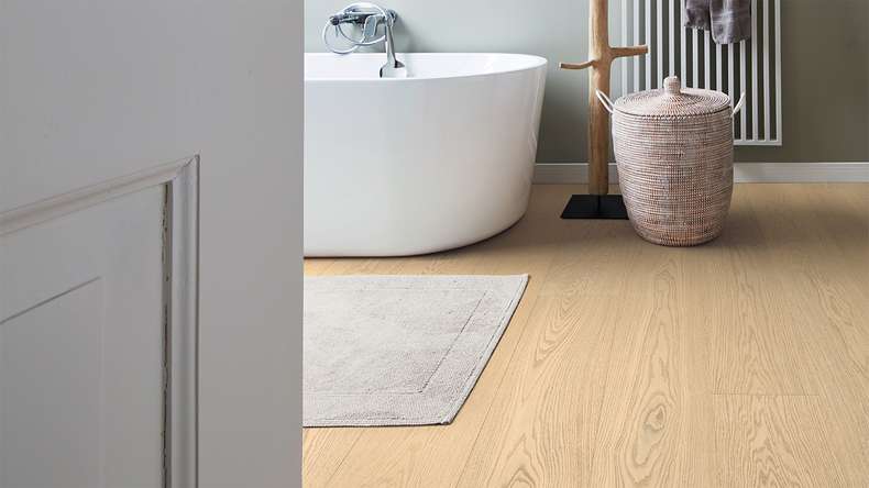 MEISTER Lindura-Holzboden HD 400 - 08919 Eiche natur Alabaster ultramattlackiert 2200 x 270 x 11 mm (500214-2200270-08919)