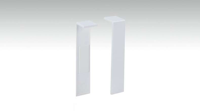 Verbindungsstück selbstklebend für Fußleiste F100202M Modern Weiß 18 x 80 mm (9062322001)