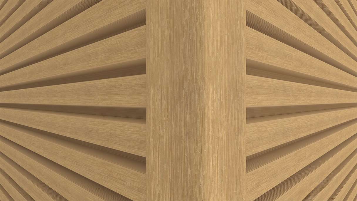 planeo LINEA Slim - WPC CoEx Fassadenverkleidung Sand 2900 x 215 mm