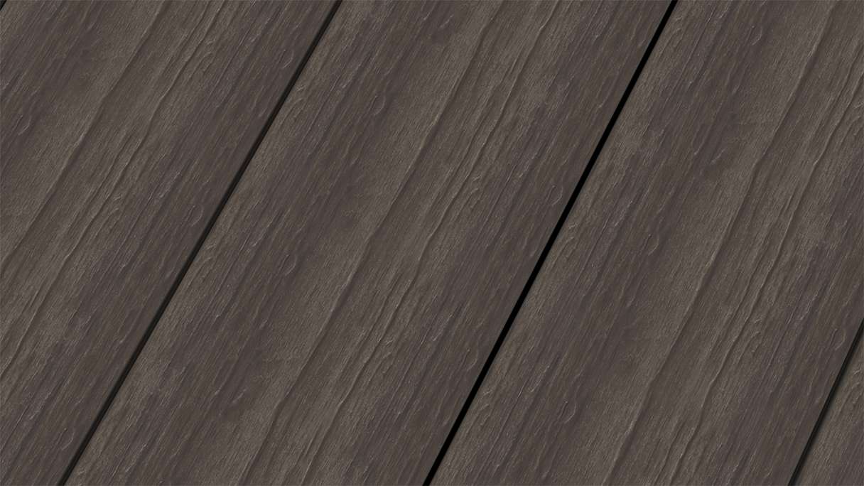 planeo MAXLine Antik - 3m WPC CoEx ummantelte XL Terrassendiele Massiv - Dunkelbraun rustikal strukturiert/glatt gebürstet
