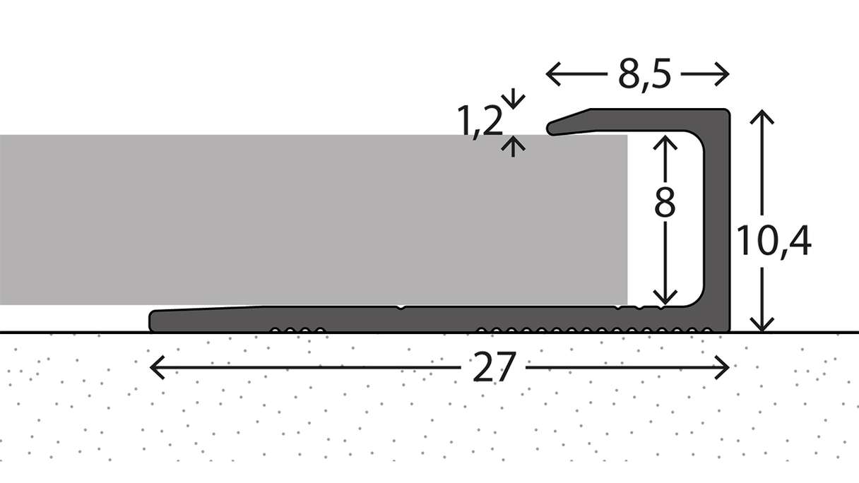 planeo Abschlussprofil 941 - 270 cm
