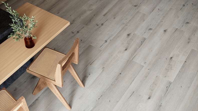 planeo WPC Klick Vinyl - PUREtec MAX 70 EIR Light Grey Oak | Trittschalldämmung integr. (RP-A50-5)