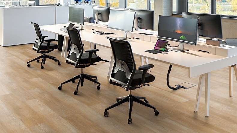 planeo Rigid Klick Vinyl - FlexCore 55 Honey Rustic Oak | Trittschalldämmung integr. (plfc-5001FS55)