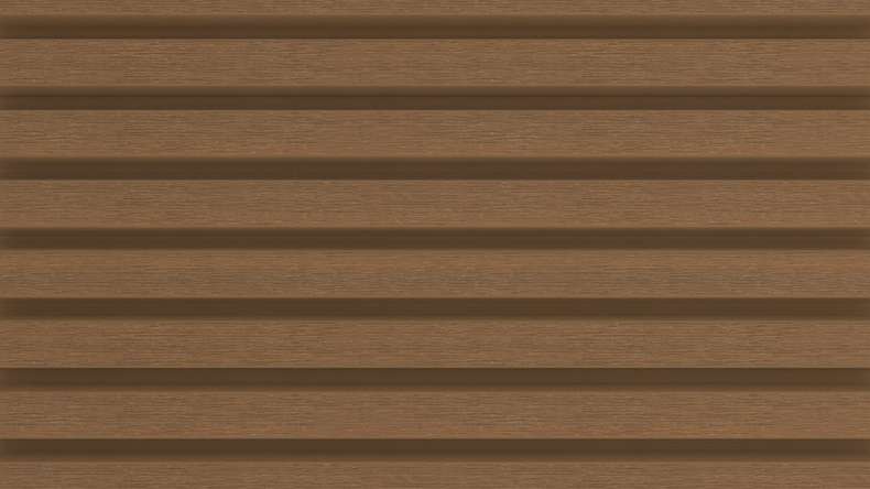 planeo LINEA Slim - WPC CoEx Fassadenverkleidung Burma Teak 2900 x 215 mm