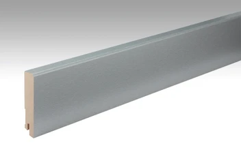 MEISTER Sockelleisten Fußleisten Edelstahl DF 063 - 2380 x 80 x 16 mm (200011-2380-00063 - 698223063)