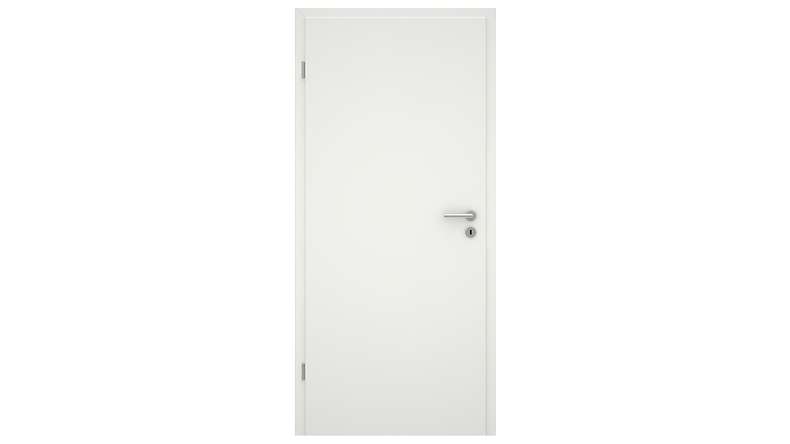 planeo Innentür VELA Calma Weißlack 9010 Eckkante | lackiert - 1985 x 610|735|860|985 mm