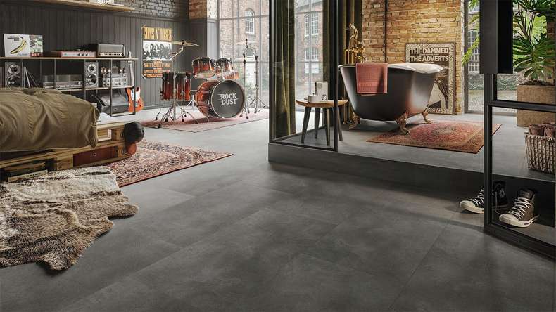 MEISTER Designboden Rigid-Vinyl RB 500 S - 20208 Stoner rock | Trittschalldämmung integr. (400049-0914457-20208)