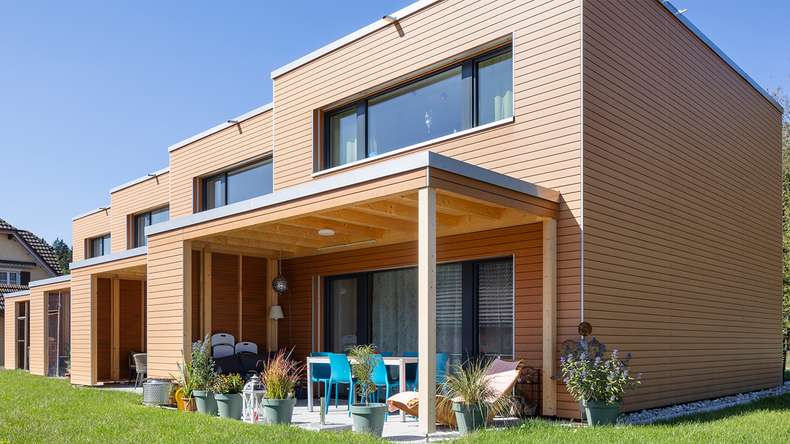 planeo Fassado - WPC Rhombusleiste Fassadenverkleidung Prime Bernsteinbraun Small 4 m