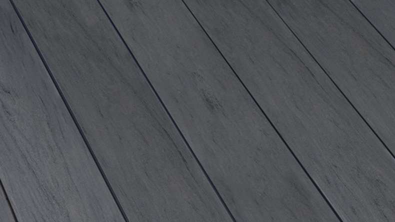 planeo WPC - Terrassendiele massiv Räuchereiche geprägt/geriffelt - 1m bis 6m