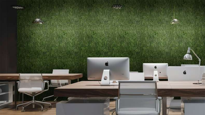 planeo Akustikpaneel - MixWall Living Moss Dark Green 52 x 52 cm | Natur-Moos (PLMW-30111)