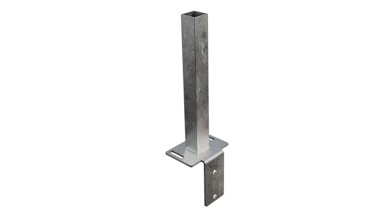 planeo Gardence Guard - GJ 43 L-Stein Konsole 15.6 x 12 x 39.6 cm zum Aufdübeln mit integriertem Montageadapter und Senkschrauben M8 x 35 mm