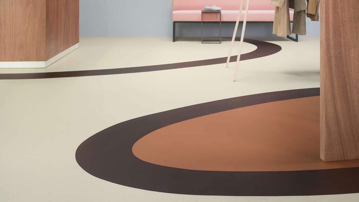 Forbo Linoleum Marmoleum Cocoa - white chocolate 3584 - 2.5mm