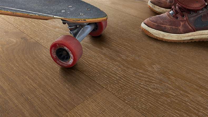 MEISTER Lindura-Holzboden HD 400 - 08903 Eiche authentic olivgrau Vintage-Struktur, naturgeölt 2200 x 270 x 11 mm (500213-2200270-08903)