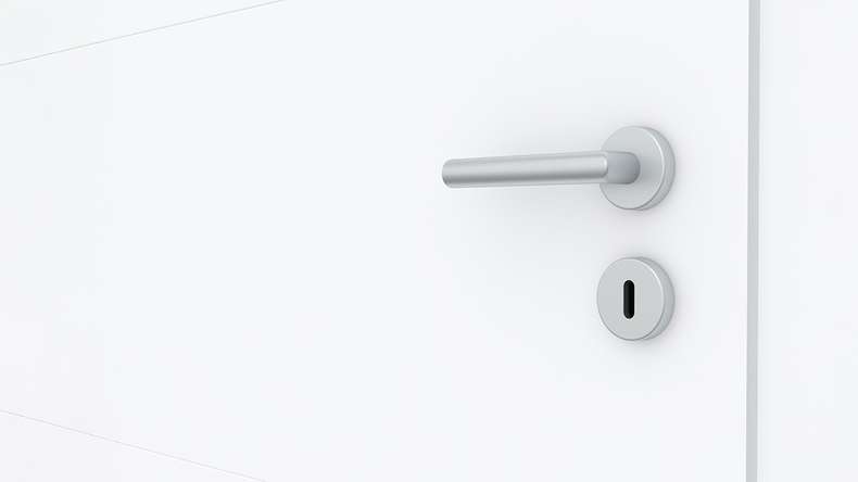 planeo Design-Innentür PUREA Vivo 5 Weißlack 9003 Designkante | lackiert - 1985 x 610|735|860|985 mm