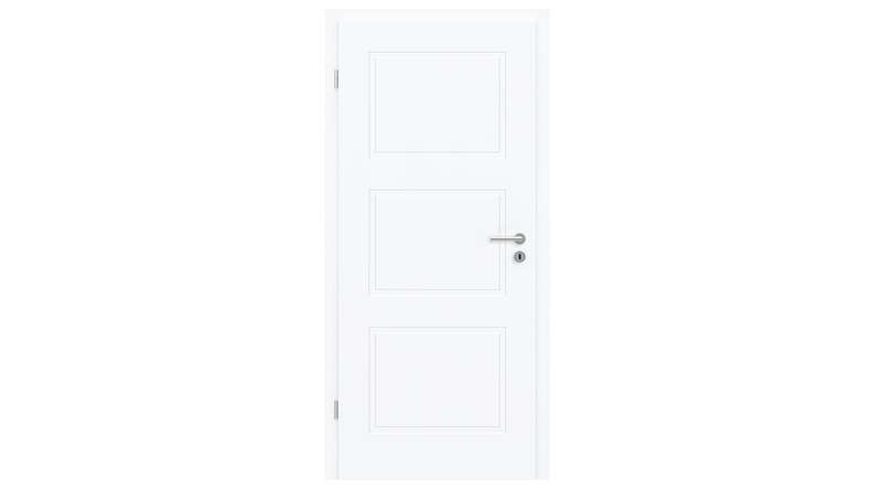 planeo Design-Innentür PUREA Essence 3 Weißlack 9003 Designkante | lackiert - 1985 x 610|735|860|985 mm