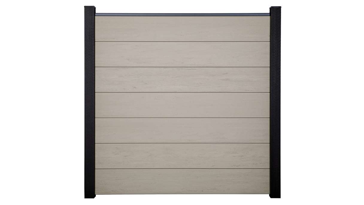 planeo Gardence Strong XL - BPC-Gartenzaun Standard Bi-Color Sand