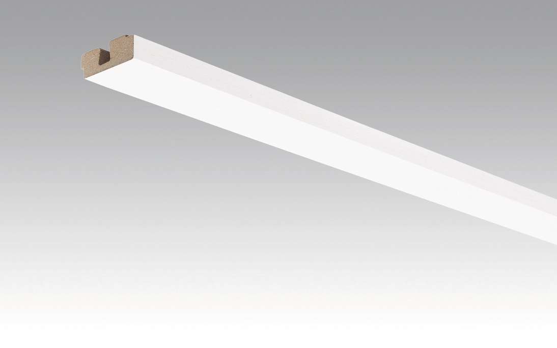 MEISTER Sockelleisten Deckenabschlussleisten Whiteline 4074 - 2380 x 40 x 15 mm (200032-2380-04074 - 2600234074)