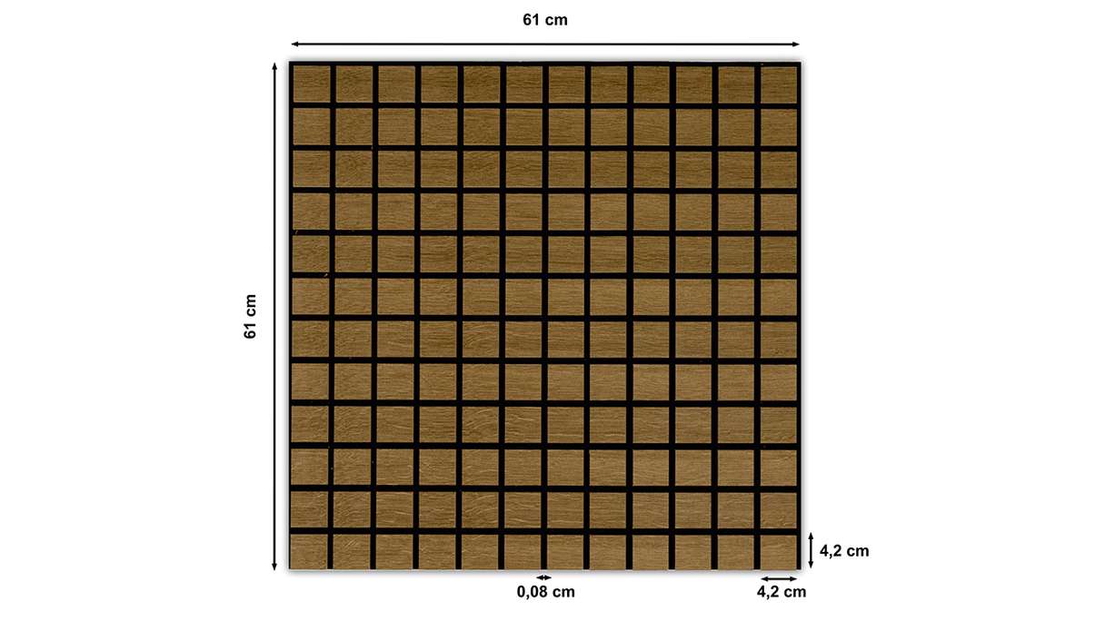 Skaben Akustikpaneele SilentWall Cube - Eiche Rustikal - 61 x 61 cm