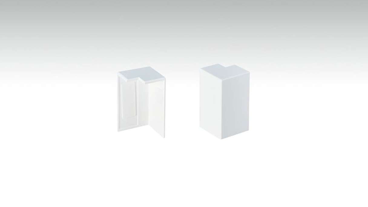 Außenecken selbstklebend für Fußleiste F100201M Modern Weiß 18 x 50 mm - 2St. (9062272001)