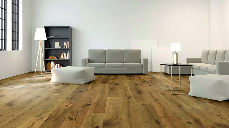 planeo Parkett - LANDHAUSDIELE Eiche Natur | Authentisches Erscheinungsbild (PU-000187)