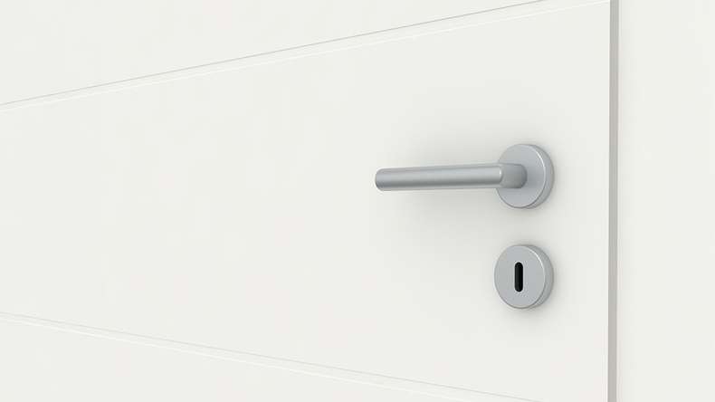 planeo Design-Innentür VELA Kado 3O Weißlack 9010 Eckkante | lackiert - 1985 x 610|735|860|985 mm