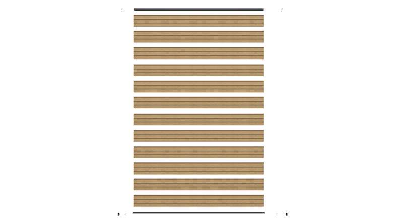 planeo LINEA - WPC CoEx Rhombus Steckzaun Sand 176 x 183 cm