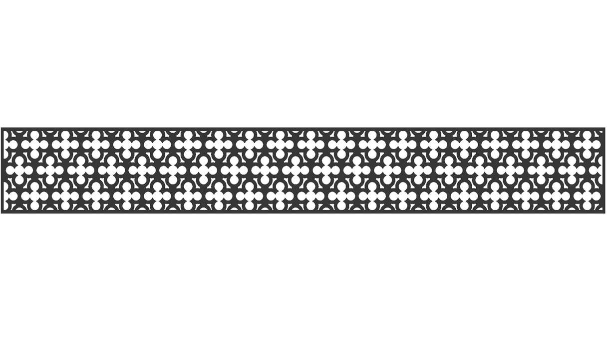 planeo Gardence - Designeinsatz 1800 x 300 x 1.5 mm Anthrazit