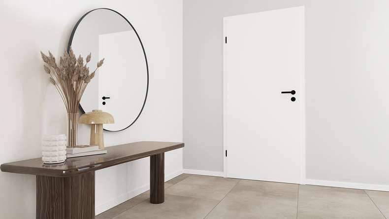 planeo Innentür PUREA Calma Weiß 9003 Designkante | CPL - 1985 x 610|735|860|985 mm